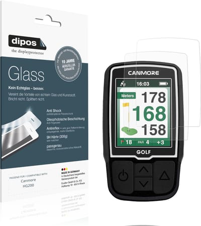 dipos – 2x Matte Pantserfolie geschikt voor Canmore HG200 | 9H Screenprotector