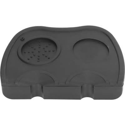 Koffieverdeler Mat Siliconen Tamper Pad Dubbel Gat Antislip Houder voor Drankbereiding black