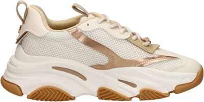 Steve Madden Dames sneaker possession-e coconut milk bronze