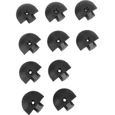 10 Pièces Embout d'Angle pour Rail en L Forme Semi-Circulaire Embouts Élimine les Bords Pointus sur Rail en L pour Plateau de Camion
