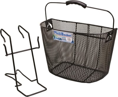 Fietsmand Stuur - Voorrek Mand - Fietsen Boodschappen - Essentiële Mesh - Niet van toepassing - Zwart