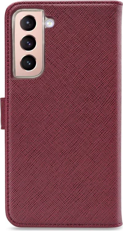 My Style Galaxy S21 Plus Wallet Case Bordeaux Standaard