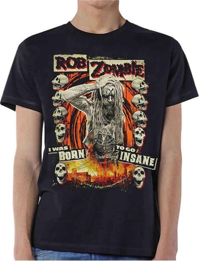 Rob Zombie - Born To Go Insane Heren T-shirt - S - Zwart