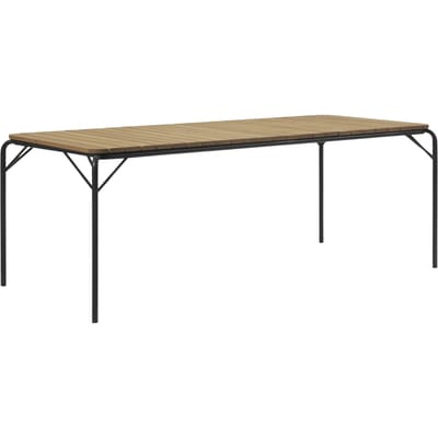 Normann Copenhagen Vig Tuintafel Robinia - zwart/zwart - 90 x 200 cm