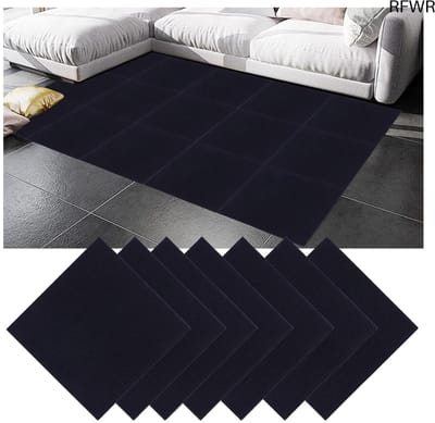 RFWR® Zelfklevende tapijttegels 30x30 cm - 30 stuks - Donkerblauw voor kantoor en woonkamer