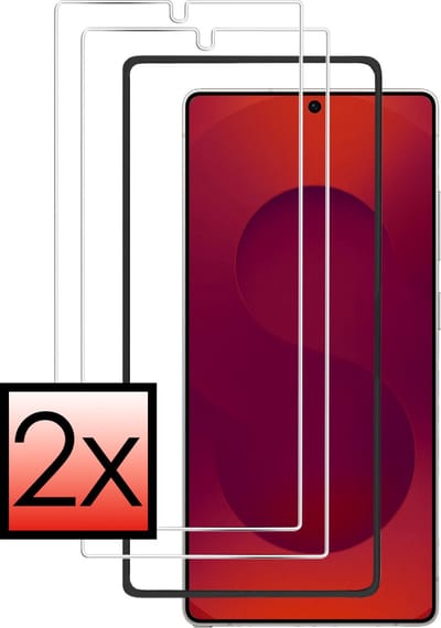 Screenprotector - 2 Stuks - Geschikt voor Samsung Galaxy S25 Ultra - Met Installatie Frame - Beschermglas - Gehard Glas - Tempered Glass - Screen Protector - Inclusief Montage Kit
