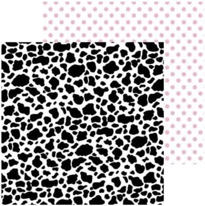 Herinnering ToyBox Papier - Koe Print Papier - Scrapbooking Maken - Dubbelzijdig Ontwerp - 12x12 inch - Koe Print