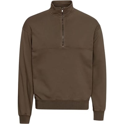 Sweatshirt 1/4 rits Colorful Standard Organic cedar brown