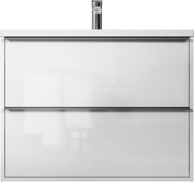 AM.PM Flash - Badkamermeubel met wastafel - 80 cm - plat pakket - 2 lades - Wastafelonderkasten