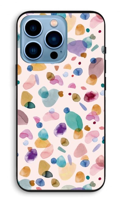 Case Company® - Hoesje geschikt voor iPhone 13 Pro hoesje - Terrazzo Memphis - Biologisch Afbreekbaar Telefoonhoesje - Bescherming alle Kanten en Schermrand
