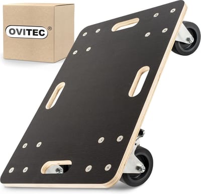 Stevige Steekwagen Houten Dolly voor Zware Lasten met Stille Wielen