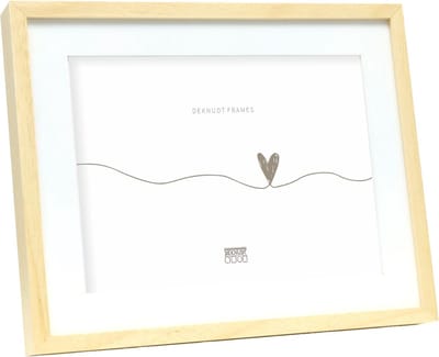 Deknudt Frames fotolijst S67WH1 P1 - naturel - hout - passe-partout - 10x15