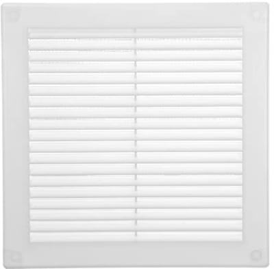 Kunststof Plat Vierkant Ventilatierooster 11,4 x 11,4 cm - Luchtdeflector HVAC 15,2 x 15,2 cm