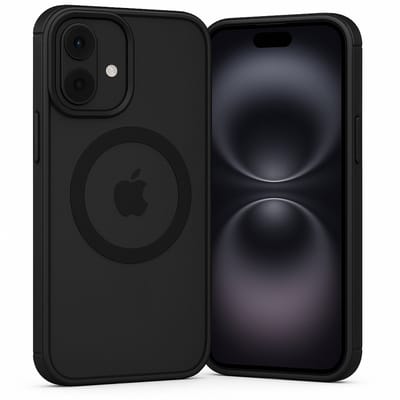 Hoesje geschikt voor iPhone 17 – Geschikt voor MagSafe – Transparant Zwart