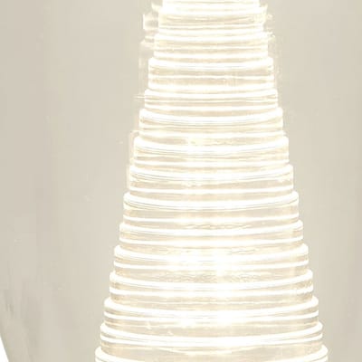 Licht-Erlebnisse - Marcos - LED - Tafellamp - 3000K - 448lm - van - Mild staal glas acryl - in - Chroom helder/transparant
