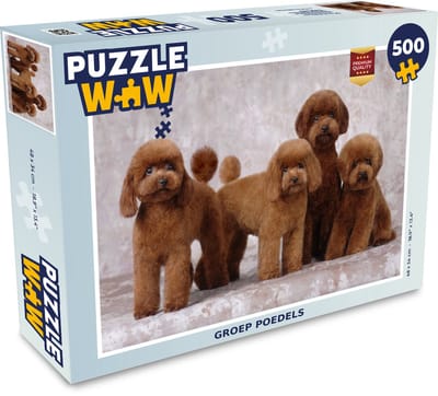 Puzzel Groep poedels - Legpuzzel - Puzzel 500 stukjes