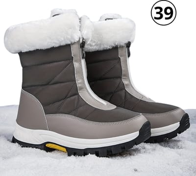 Nivard Snowboots Voor Dames - Sneeuwschoenen- Wintersport Sneeuwboots - Ski Gadgets - Maat 39 - Grijs