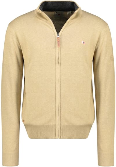 Geographical Norway Fregate Heren Vest Opstaande Kraag Beige - 3XL