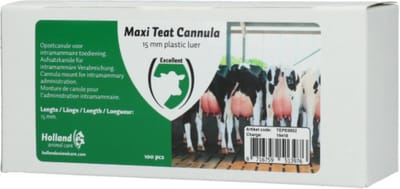 Maxi Teat cannula - 15 mm - plastic luer
