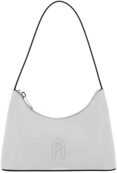 FURLA Leren Schoudertas Avondtas Diamante Mini Shoulder Bag Marshmallow Crème