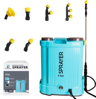 Accu Drukspuit - Rugspuit Elektrisch - Tuinonderhoud - 16L Tank Capaciteit - 5.5 bar - Grijs