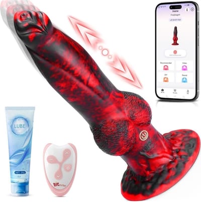 Fantasy dildo - Dragon Dildo - Animal Dildo - Dildo XXXXL Extreme - Grote Dildo's XXL - Dildo Anaal Groot - Big Dildo - met App – Sterke Zuiglap - Waterdicht