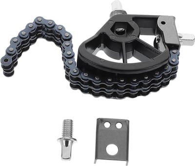 Drum Pedaal Ketting - Bas Drum Onderdeel - Verbeterde Drumervaring - Stevig Ijzer Staal - 19cm Lengte - Zwart