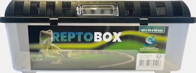 Repto Transparante kunststof transportbox voor reptielen, amfibieën, knaagdieren en insecten | 4 maten 42 x 26 x 16CM