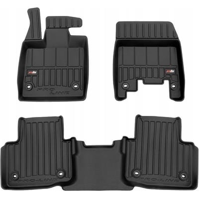 Frogum No.77 - Automatmatten - Geschikt voor Jaguar I-PACE vanaf 2018 - 3D Pasvorm - Hoge Rand 6cm - 3-delige set