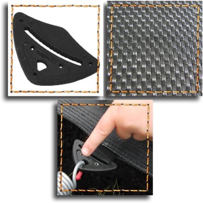 Trampoline Springmat - Vervangende Mat - Veilig Springplezier - Gesloten D-Ringen - 430 cm - Zwart
