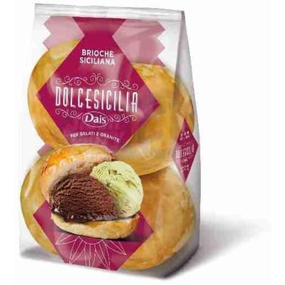Briochebroodjes voor ijs voor gelato Italiaanse Dais Brioche Gelato 280g
