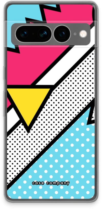 Case Company® - Hoesje geschikt voor Google Pixel 7 Pro hoesje - Pop Art #3 - Soft Cover Telefoonhoesje - Bescherming aan alle Kanten en Schermrand