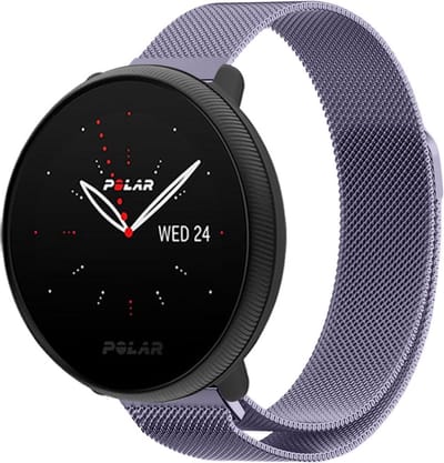 Strap-it Luxe Milanese bandje - geschikt voor Polar Ignite / Ignite 2 / Ignite 3 / Unite / Pacer - lichtpaars