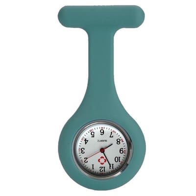 Fako® - Verpleegstershorloge - Zusterhorloge - Siliconen Uni - Azuurblauw