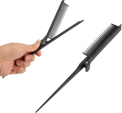 Professionele Haar Styling Kam met Geïntegreerde Klem voor Highlights en Touperen