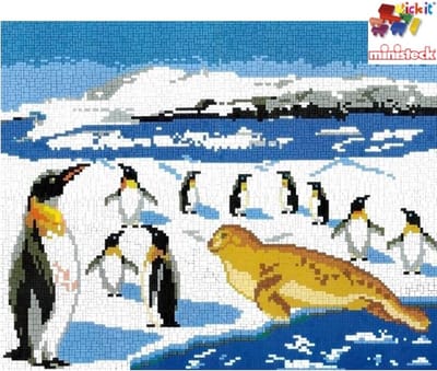 Stickit Dieren van Antartica, ca. 8.000 delig, compatibel met Ministeck
