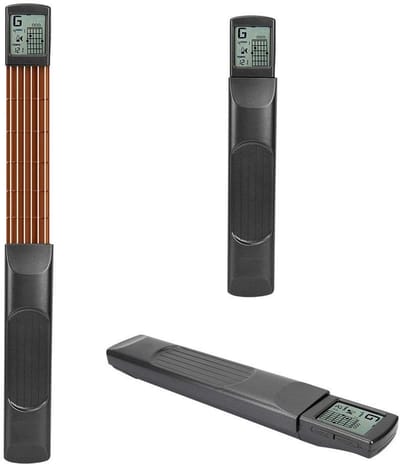 Dailygoods- Accord oefengereedschap met metronomfunctie - Draaibaar scherm - Lichtgewicht - Stalen gitaarsnaren - Comfortabel - Afmetingen 29 x 5 x 4 cm - Akkoordtrainer
