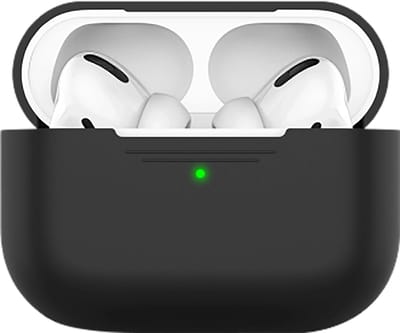 KeyBudz Elevate Hoesje AirPods Pro 3 – Speciaal ontworpen voor AirPods 3de Generatie – Anti-slip coating voor extra grip – Duurzaam en schokabsorberend materiaal - Zwart