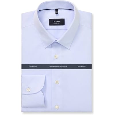 OLYMP Signature Overhemd, Tailored Fit, Signature Kent, Lichtblauw