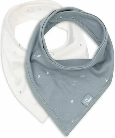 Jollein - Slab Bandana - Katoen - Slabbetjes Baby - 2 Stuks - Twinkling Sea Green - 2 Stuks