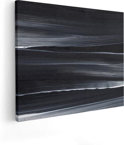 Artaza Canvas Schilderij Abstracte Kunst - 50x40 cm - Muurdecoratie Woonkamer - Wanddecoratie Industrieel - Kamer Accessoires