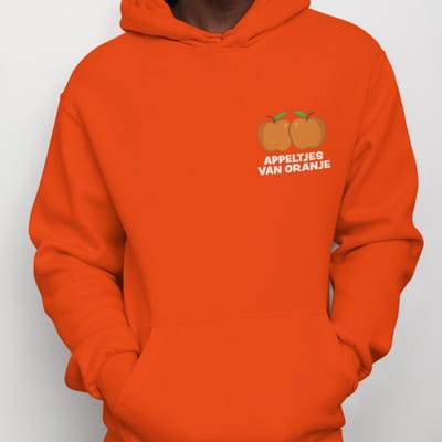 Oranje EK WK Koningsdag Hoodie Appeltjes van Oranje XS