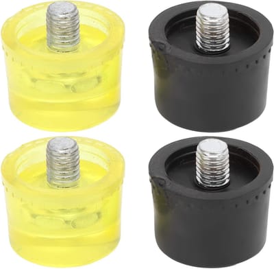 Vervangende Hamerkop voor Rubber Hamer M10 Draad Φ35mm - 4 Stuks, Zacht en Duurzaam, Geschikt voor Klussen en Reparaties