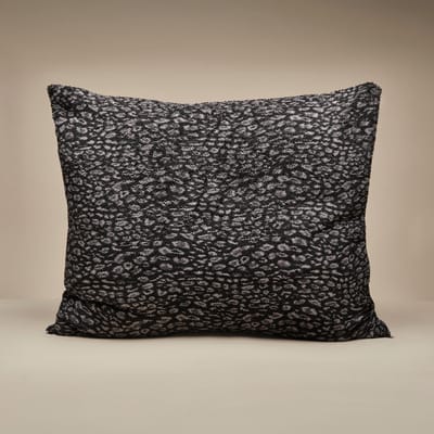 Zelesta Teddybed Panter Kussenslopen Antraciet - Kussenslopen 60 x 70 set van 2 - Teddy kussenslopen