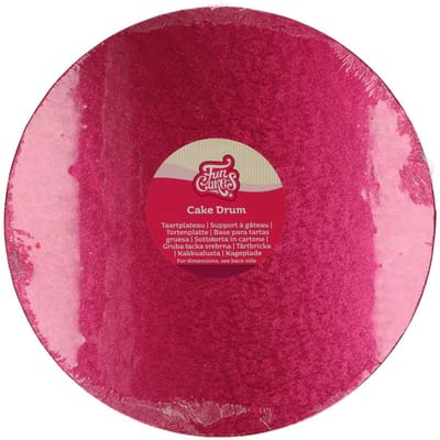 FunCakes Cake Drum Rond - Cerise - Ø30,5 cm / 12 mm - Taartonderlegger - Taartkarton