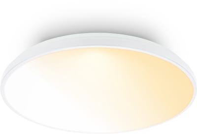 BRILONER Competo - LED Plafondlamp - dimbaar - CCT - met afstandsbediening - melkachtig lichtvlak - Ø48cm - wit