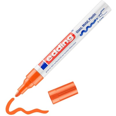 edding-750 glanslakmarker oranje  1Stuks 2-4 milimeter /  4-750-9-006