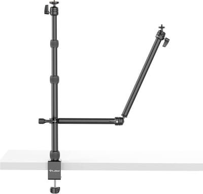 Verstelbare Camera Bureau Mount met 360° Hoofd en Telefoonhouder