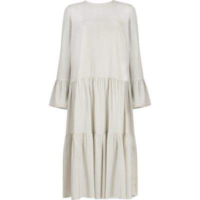 AllSaints Lori Stripe Dress Chalk White Größe: 8 | Blusenkleider Outlet | Damen | Weiß