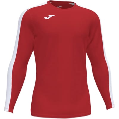 Joma Academy III Voetbalshirt Lange Mouw Kinderen - Rood / Wit | Maat: 96-104